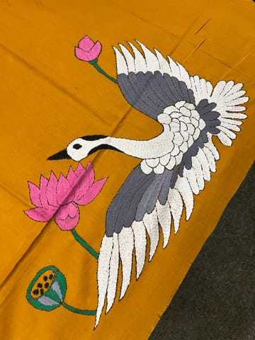 Bird Theme Kanthawork Blouse Piece