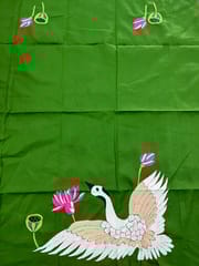 Bird Theme Kanthawork Blouse Piece