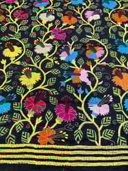 Mandhara Designer Art Silk Kanthawork Blouse Piece