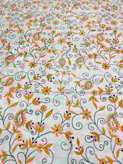 Allover Art Silk Kanthawork Blouse Piece