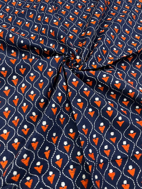 Allover Kanthawork Blouse Piece