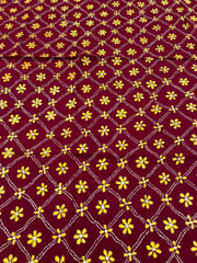 Allover Kanthawork Blouse Piece