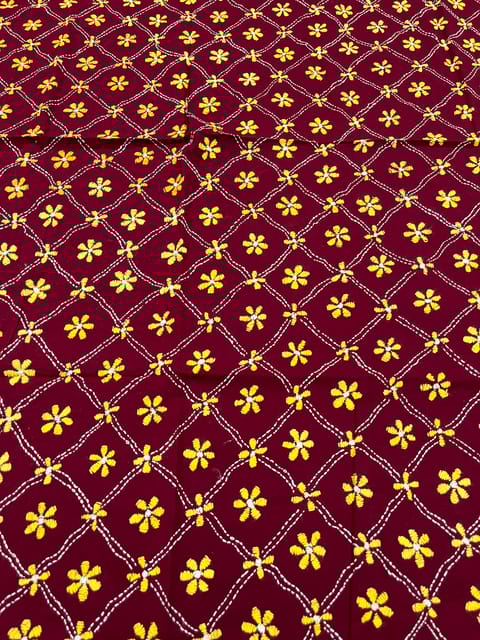 Allover Kanthawork Blouse Piece