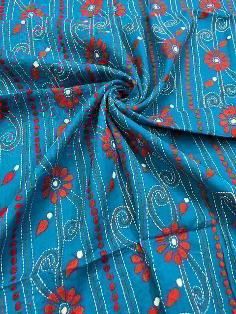 Allover Kanthawork Blouse Piece
