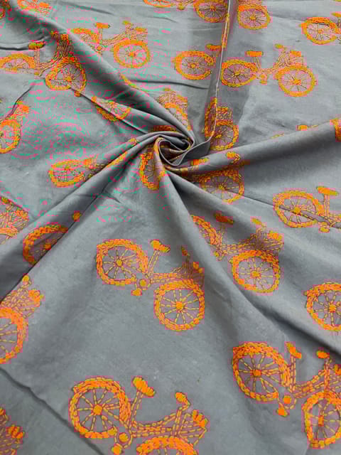 Allover Kanthawork Blouse Piece