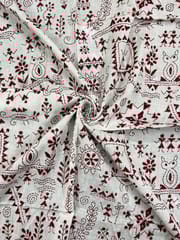 Warli Allover Kanthawork Blouse Piece