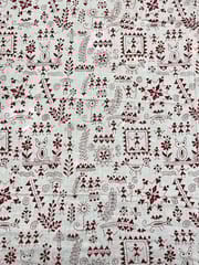 Warli Allover Kanthawork Blouse Piece