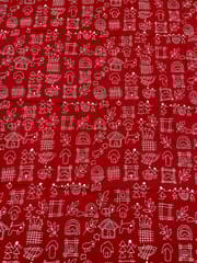 Warli Allover Kanthawork Blouse Piece