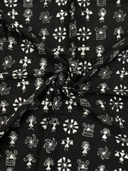 Warli Allover Kanthawork Blouse Piece