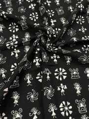 Warli Allover Kanthawork Blouse Piece
