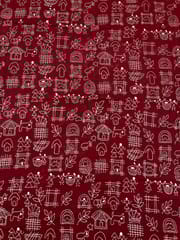 Warli Allover Kanthawork Blouse Piece