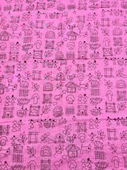 Warli Allover Kanthawork Blouse Piece
