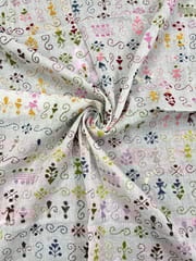 Warli Allover Kanthawork Blouse Piece
