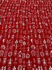 Warli Allover Kanthawork Blouse Piece