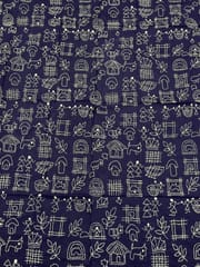 Warli Allover Kanthawork Blouse Piece
