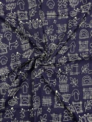 Warli Allover Kanthawork Blouse Piece