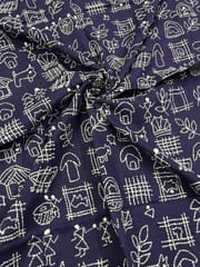 Warli Allover Kanthawork Blouse Piece