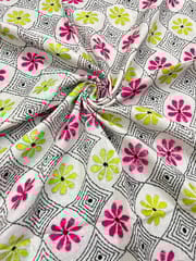 Allover Kanthawork Blouse Piece