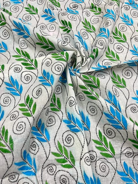 Allover Kanthawork Blouse Piece