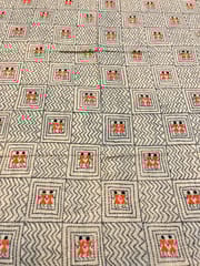 Warli Allover Kanthawork Blouse Piece