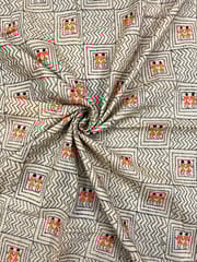 Warli Allover Kanthawork Blouse Piece