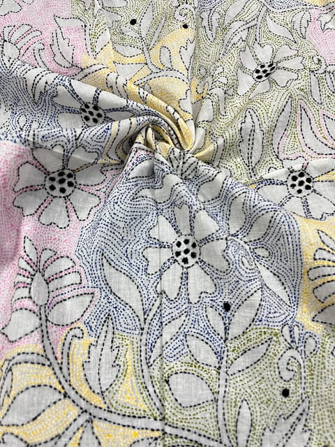 Allover Kanthawork Blouse Piece