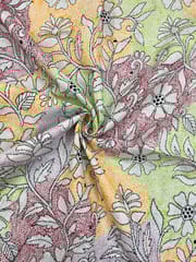 Allover Kanthawork Blouse Piece