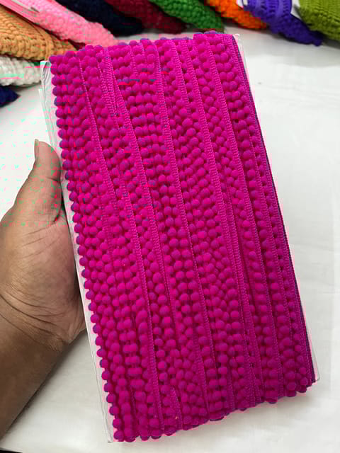 Pompom Lace - RANI PINK