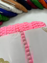 Pompom Lace - NEON PINK