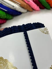 Pompom Lace - NAVY BLUE