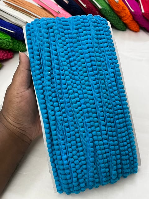 Pompom Lace - SKY BLUE