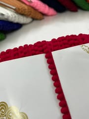 Pompom Lace - RED