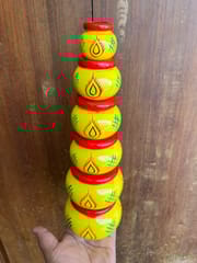 Handpainted Pots - SET OF 6