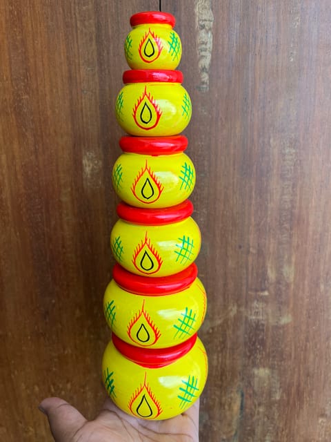 Handpainted Pots - SET OF 6