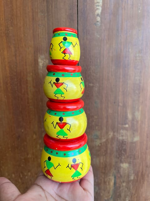 Handpainted Pots - SET OF 4