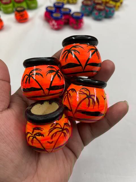 Miniature Wooden Pot