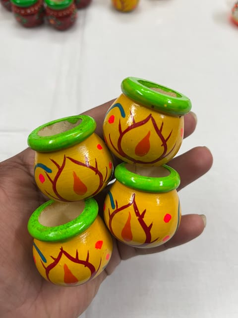 Miniature Wooden Pot