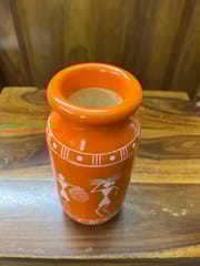Warli Wooden Flower Vase