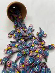 Purple Parrot Buttons