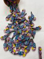 Purple Parrot Buttons