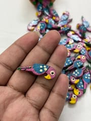 Purple Parrot Buttons