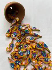 Orange Parrot Buttons