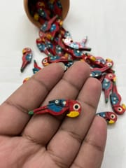 Red Parrot Buttons