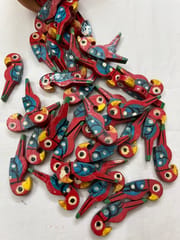 Red Parrot Buttons
