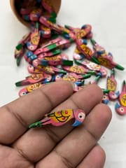 Pink Handpainted Buttons