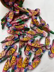 Pink Handpainted Buttons