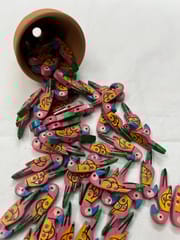 Pink Handpainted Buttons