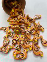 Orange Chidiyaa Buttons