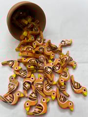 Orange Chidiyaa Buttons
