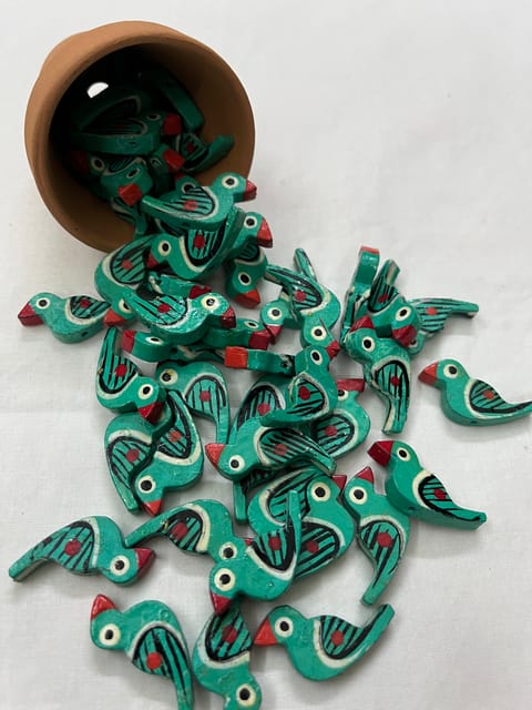 Rama Green Chidiyaa Buttons